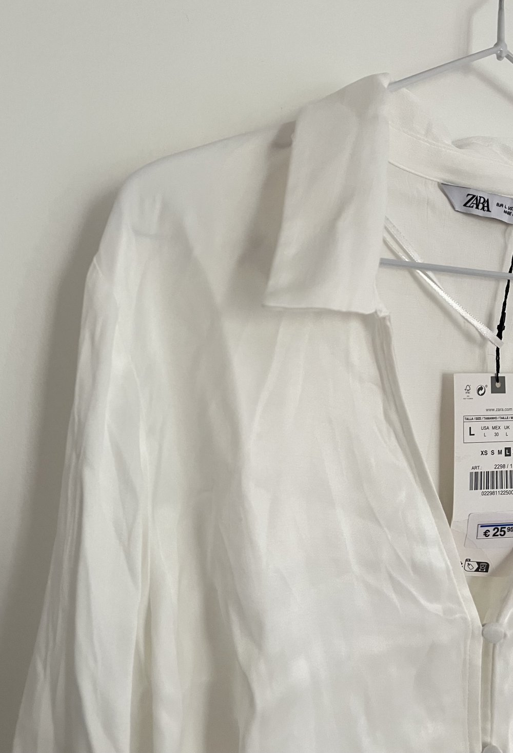 Zara Blusenoberteil Neu mit Etikett Größe L/40