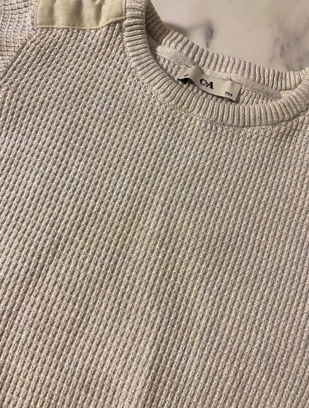 C&A Jungen Pullover Strick Creme