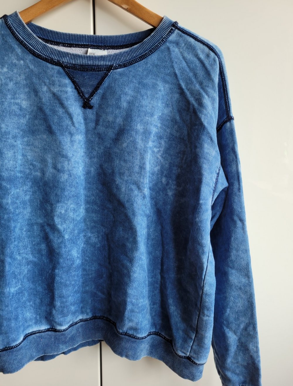 H&M &denim Sweater im Tie Dye Style Batik Sweatshirt Oversize Sweatpulli Sweatpullover Basic Conscious Vintage oversized M 38 Y2K
