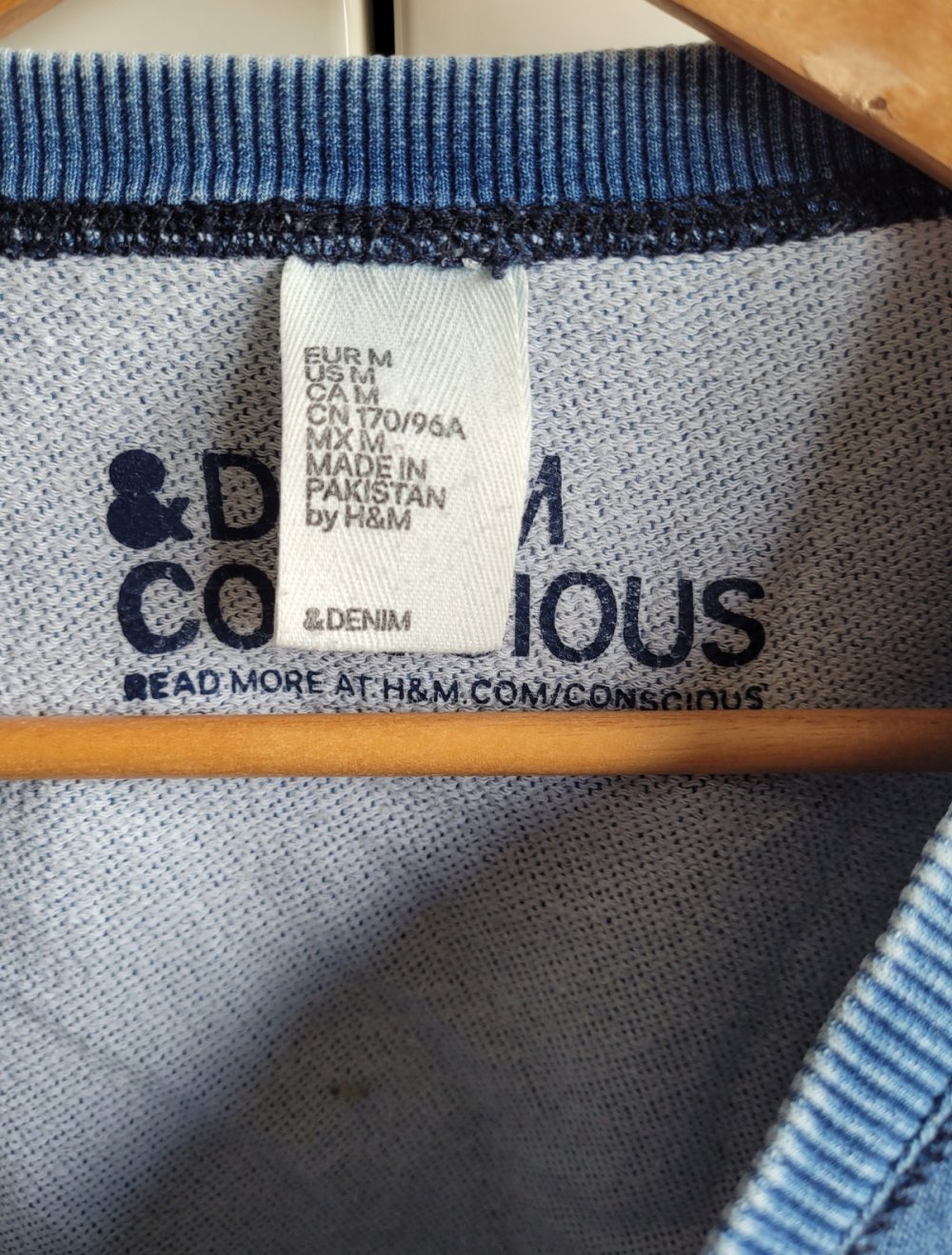 H&M &denim Sweater im Tie Dye Style Batik Sweatshirt Oversize Sweatpulli Sweatpullover Basic Conscious Vintage oversized M 38 Y2K