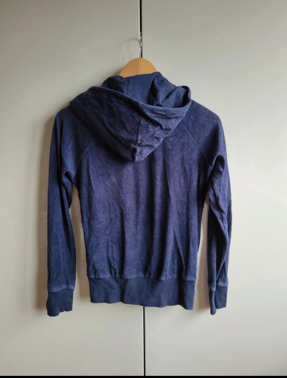 Only Nickijacke Nickianzug dunkelblau nachtblau Basic Samt Velvet Howewear Trainingsjacke home cozy