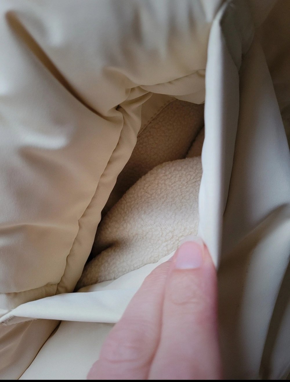 Monki Oversize Weste NEU Steppweste pastell zartgelb creme Westover Hipster warm cozy Blogger oversized Taschen gefüttert