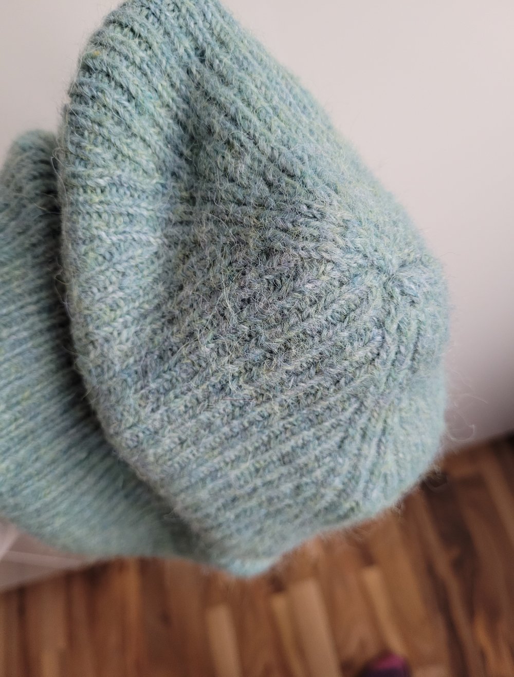 Zara Strickmütze Basic mint mintgrün türkis petrol petrolblau Strick Mütze Knit Beanie Boho