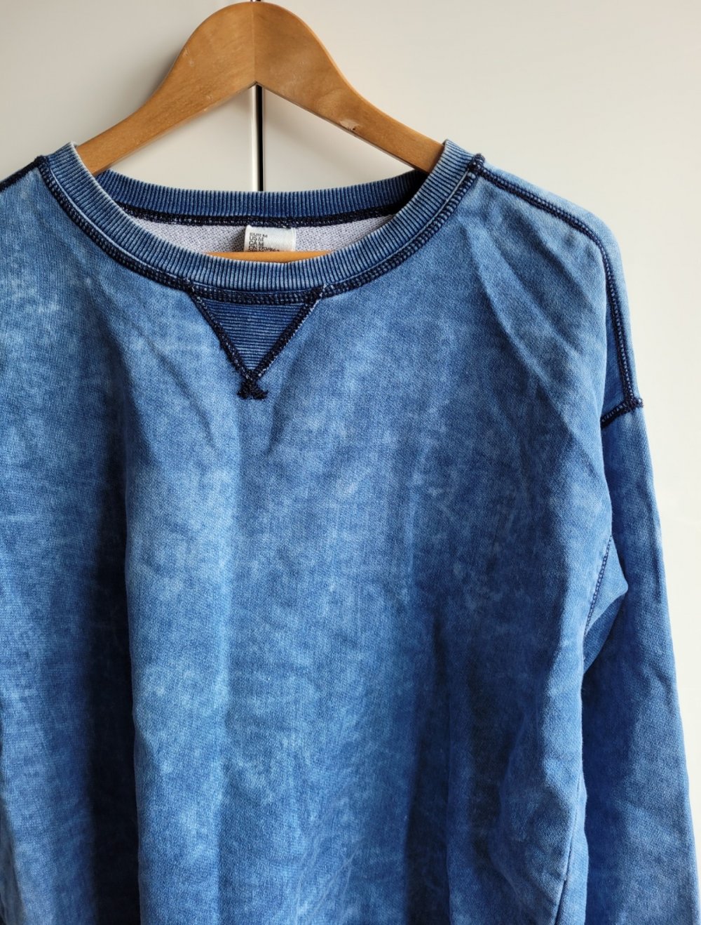 H&M &denim Sweater im Tie Dye Style Batik Sweatshirt Oversize Sweatpulli Sweatpullover Basic Conscious Vintage oversized M 38 Y2K