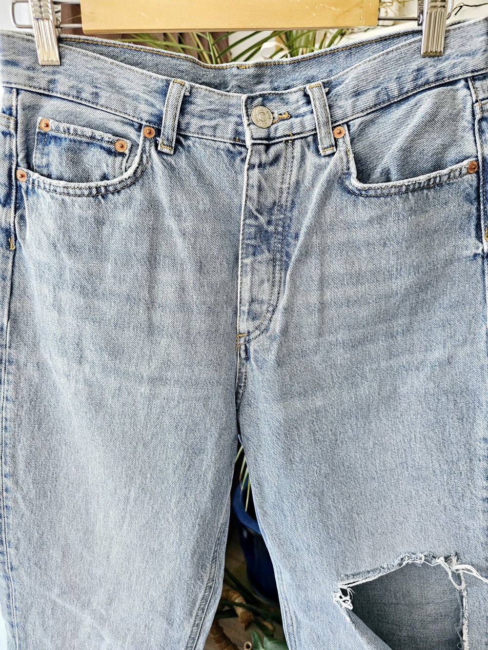 Zara Jeans Hose weit Bein Größe 38 sehr guter Zustand