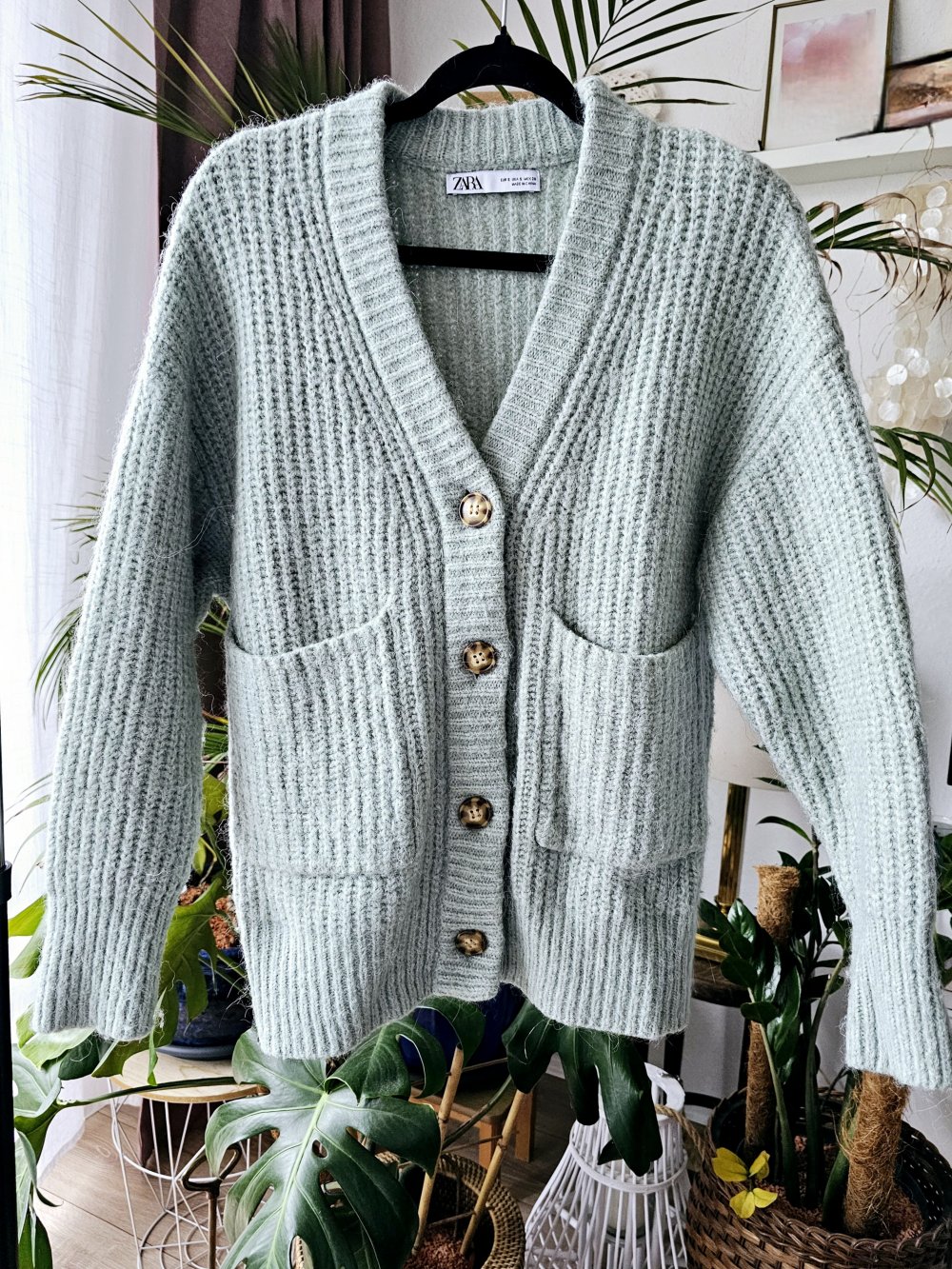 Zara Strickjacke Jacke Strickpullover Größe S sehr guter Zustand