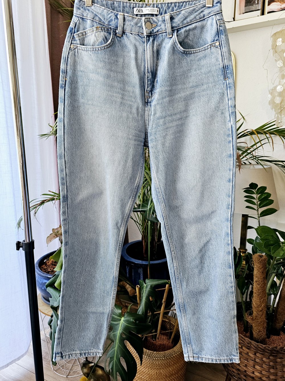 Zara Jeans Hose weit Bein Größe 38 sehr guter Zustand