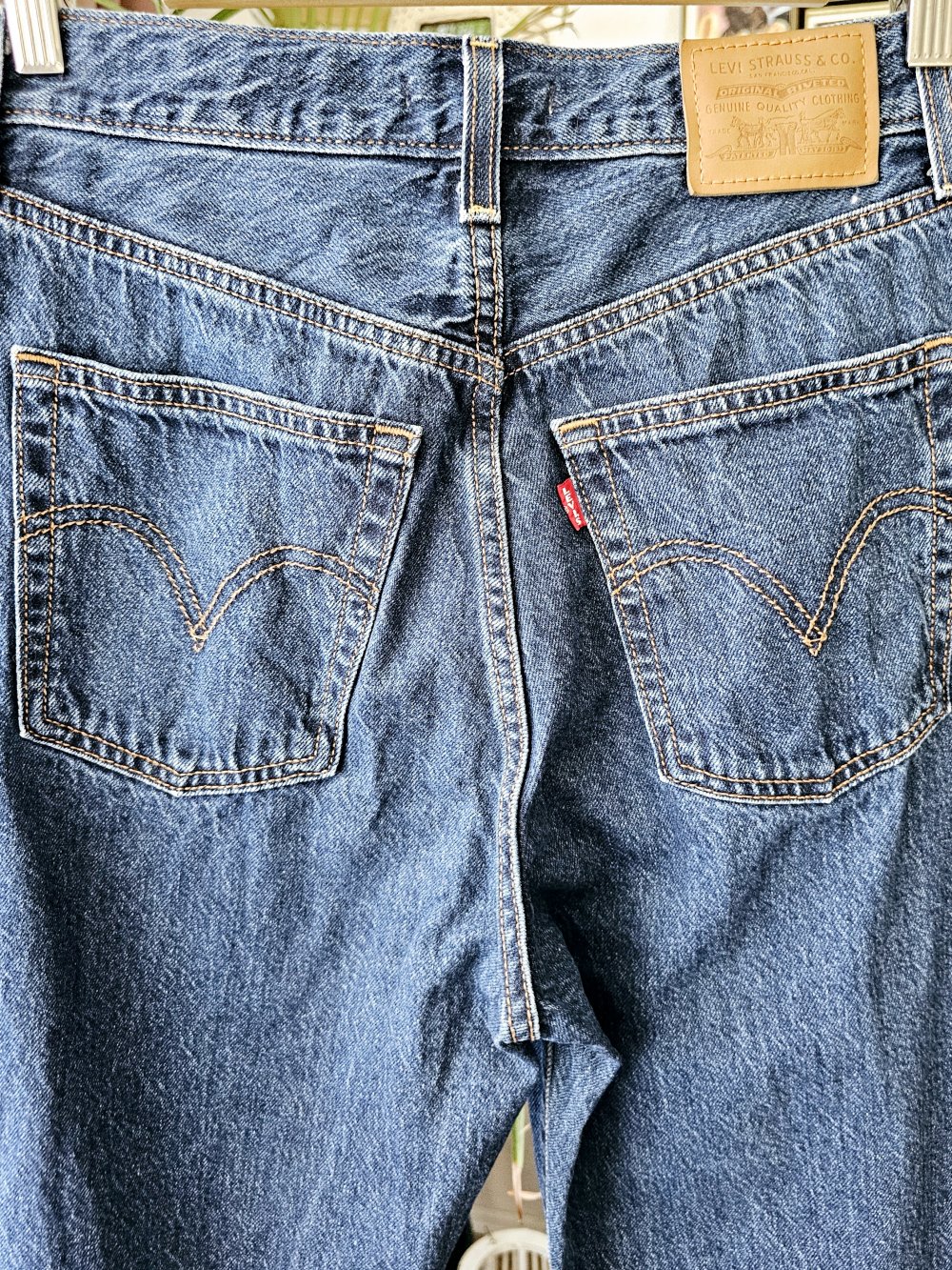 Levi's Jeans Hose Damen weit Bein Größe W28L29 sehr guter Zustand