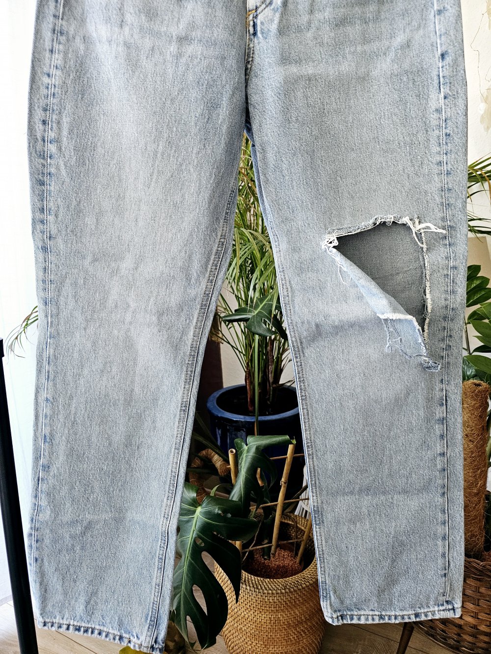 Zara Jeans Hose weit Bein Größe 38 sehr guter Zustand