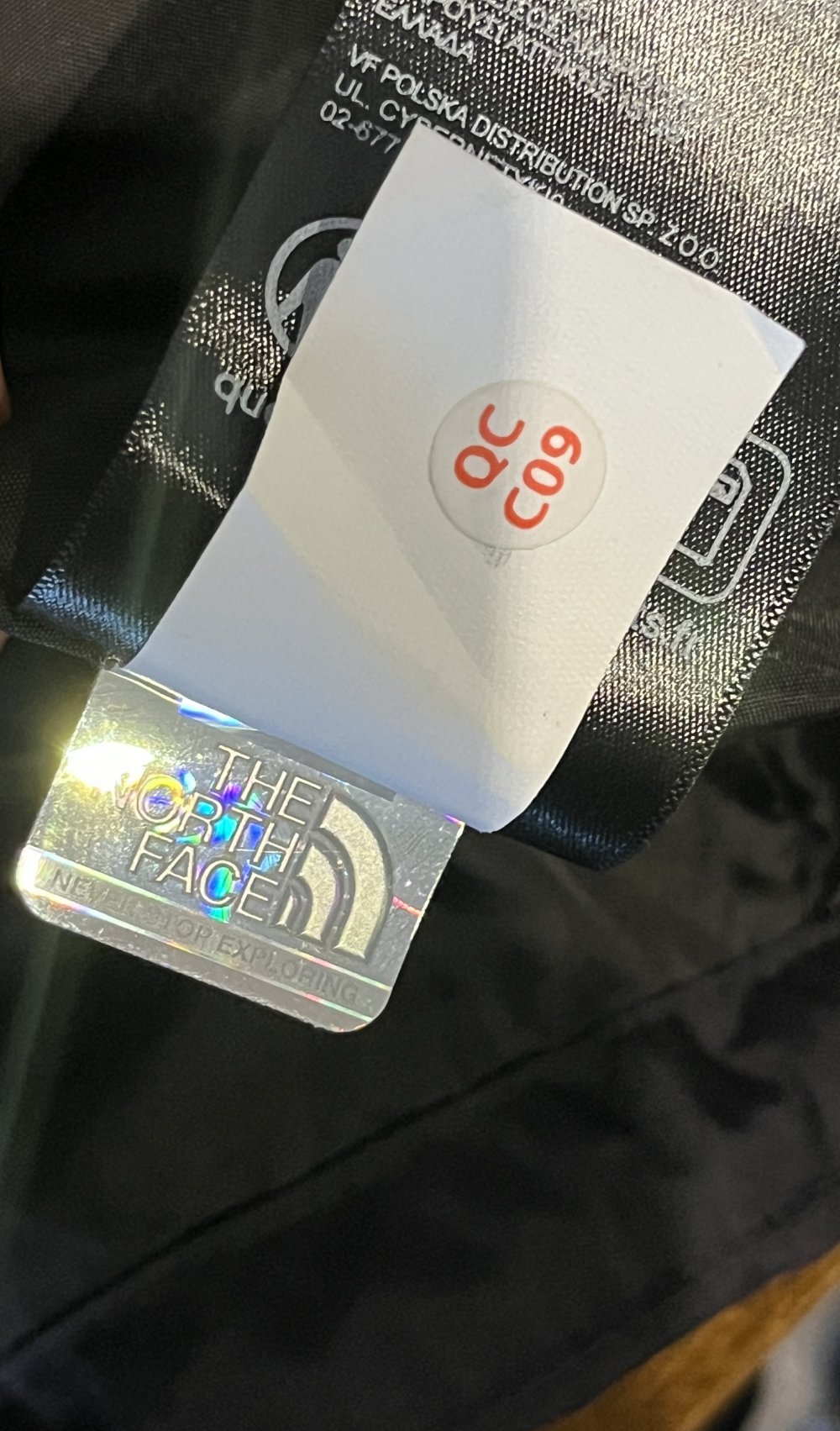 The North Face Regenjacke in schwarz und Größe M