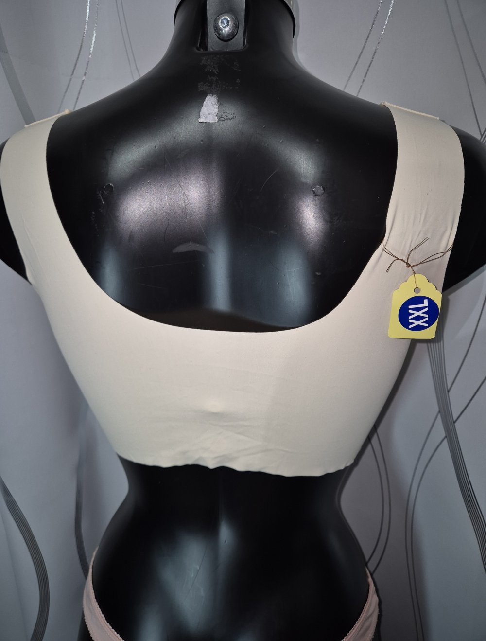 beiger nahtloser BH XXL 42 - 46C