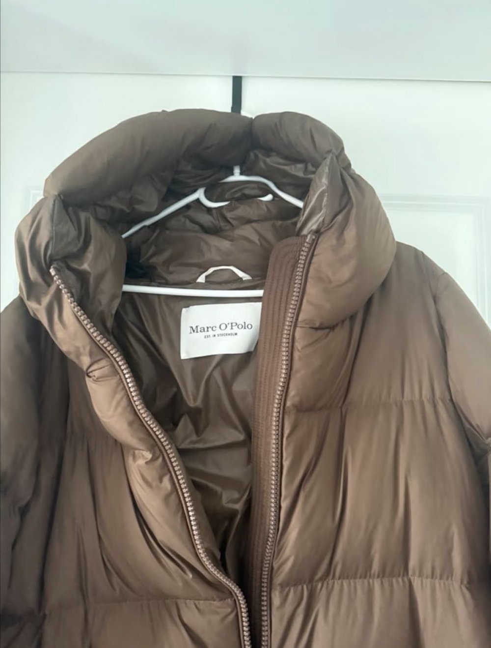 Marc O’Polo Daunenmantel dunkelbraun Gr. 38