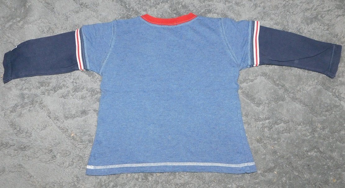 Gr.80 Shirt langarm blau Mickey Mouse