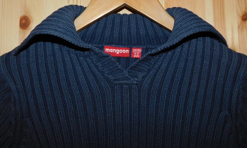 Gr.134-140 Pullover marineblau used Look - Mangoon