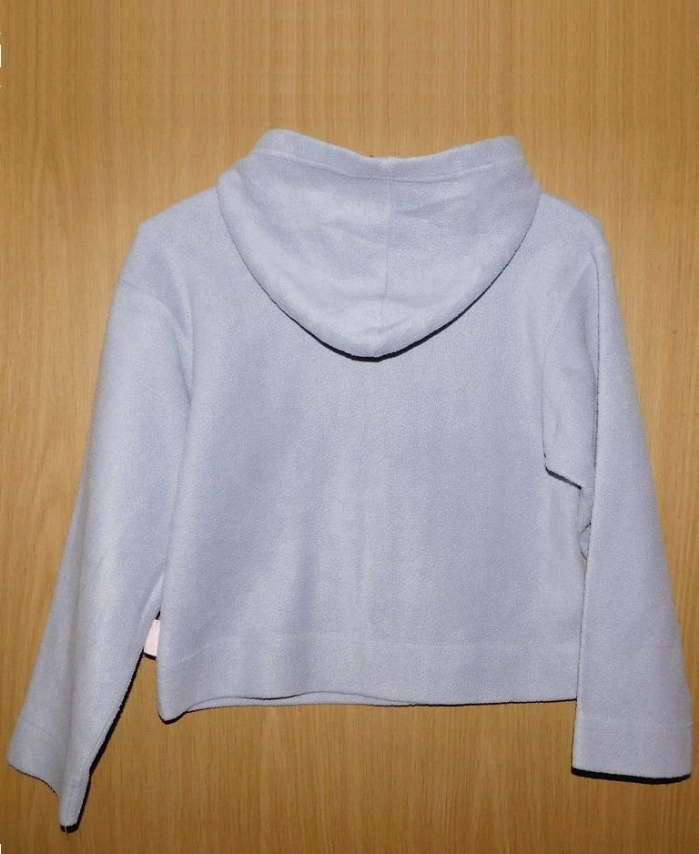 Gr.140-146 Hoodie aus Fleece fliedergrau