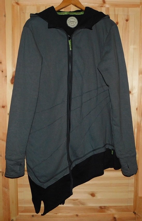 Gr.40/42 Mittelalter-Mantel Larp mit Zipfelkapuze und Fleece gefüttert