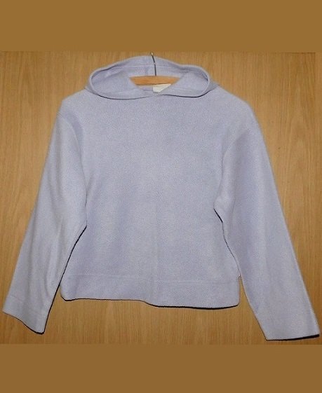 Gr.140-146 Hoodie aus Fleece fliedergrau