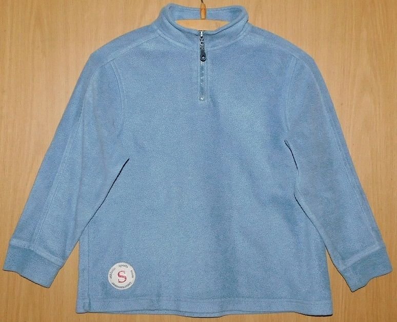 Gr.140 Pullover Fleece warm hellblau