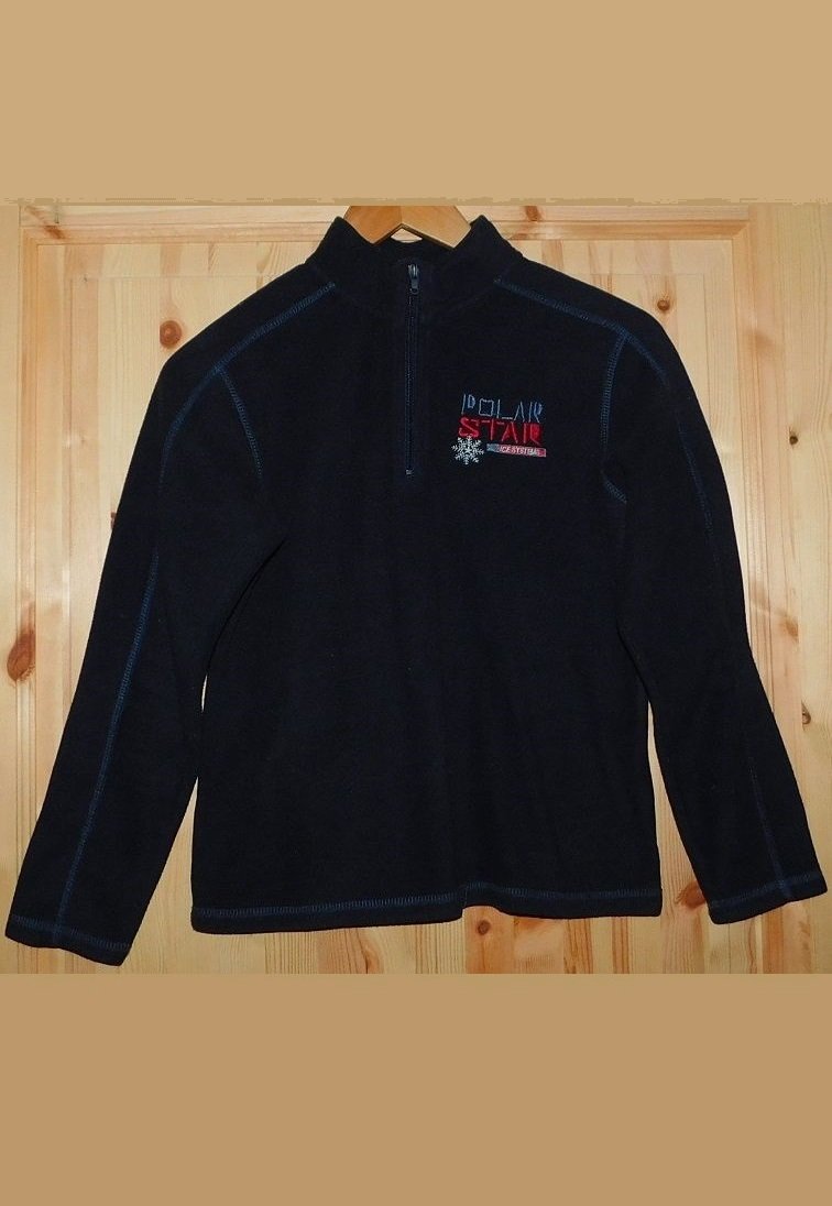 Gr.146-152 Fleece-Pullover dunkelblau
