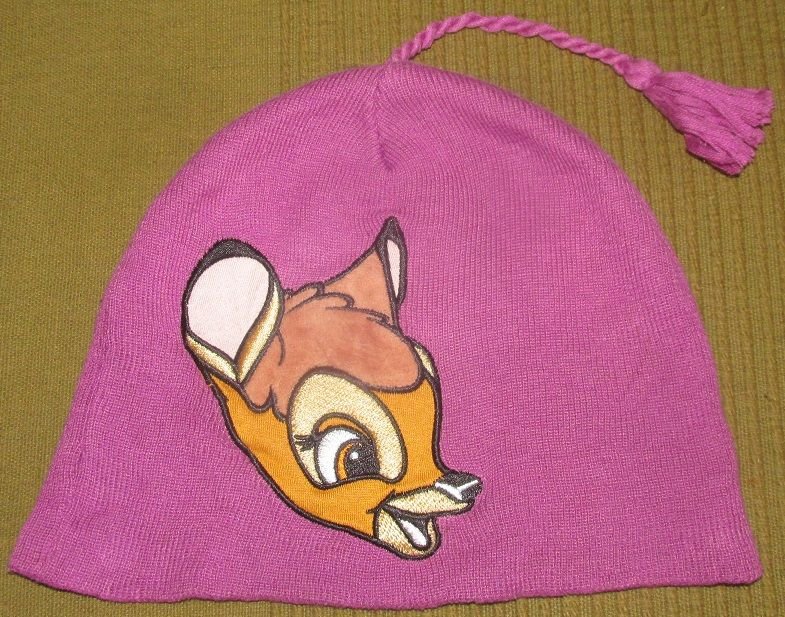 KU 46 cm / ca. Gr.98-110 Wintermütze Mütze Bommelmütze pink - Bambi - H&M