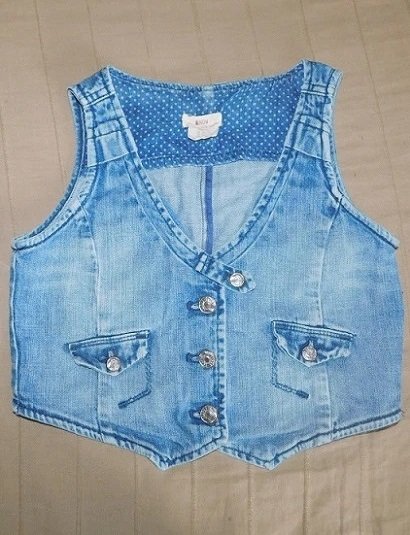 Gr.146 Jeans-Weste Kurzweste