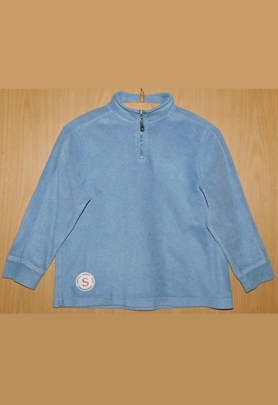 Gr.140 Pullover Fleece warm hellblau
