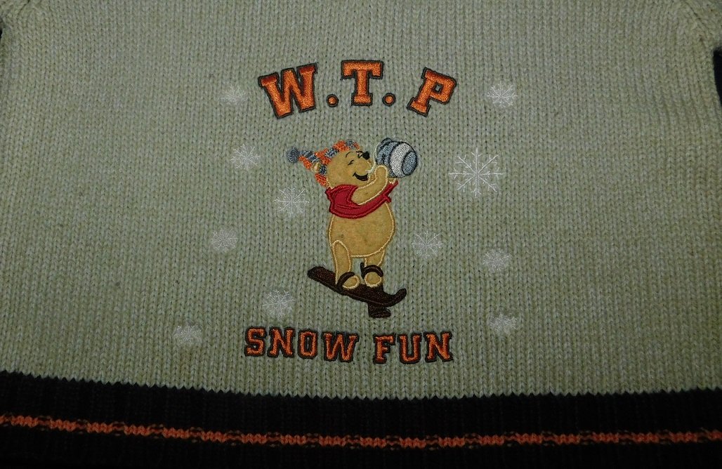Gr.80-86 Strickpulli hellbraun (beige) Winnie Pooh - Disney Store