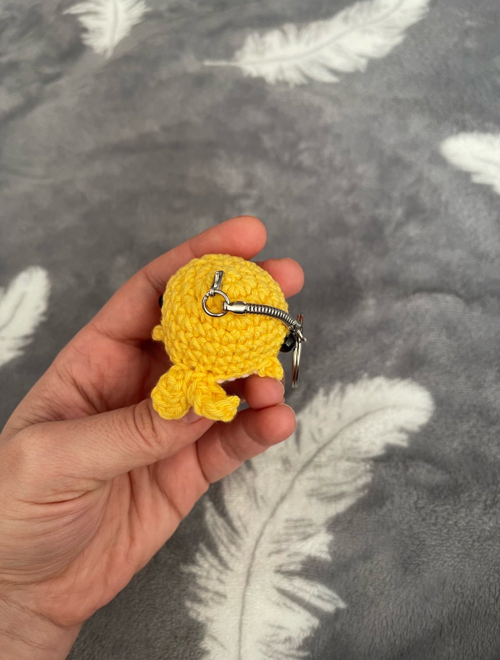 Schlüsselanhänger 
Mini Wal gelb