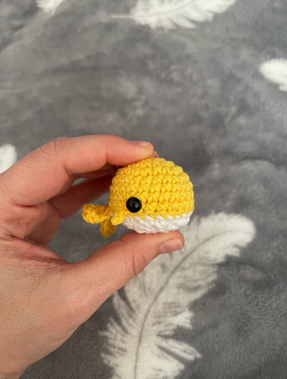 Schlüsselanhänger 
Mini Wal gelb