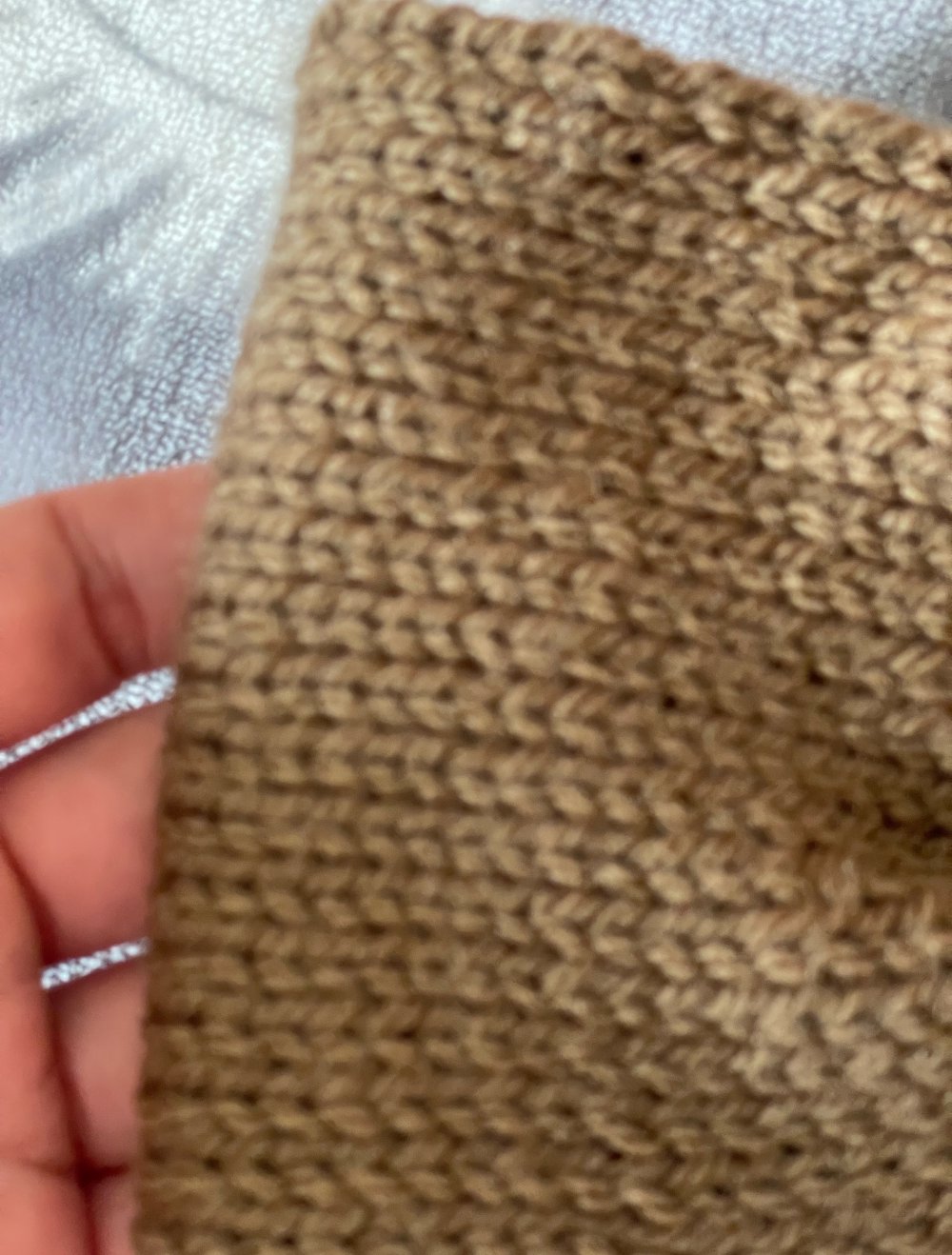 Stirnband für Erwachsene, grau und braun