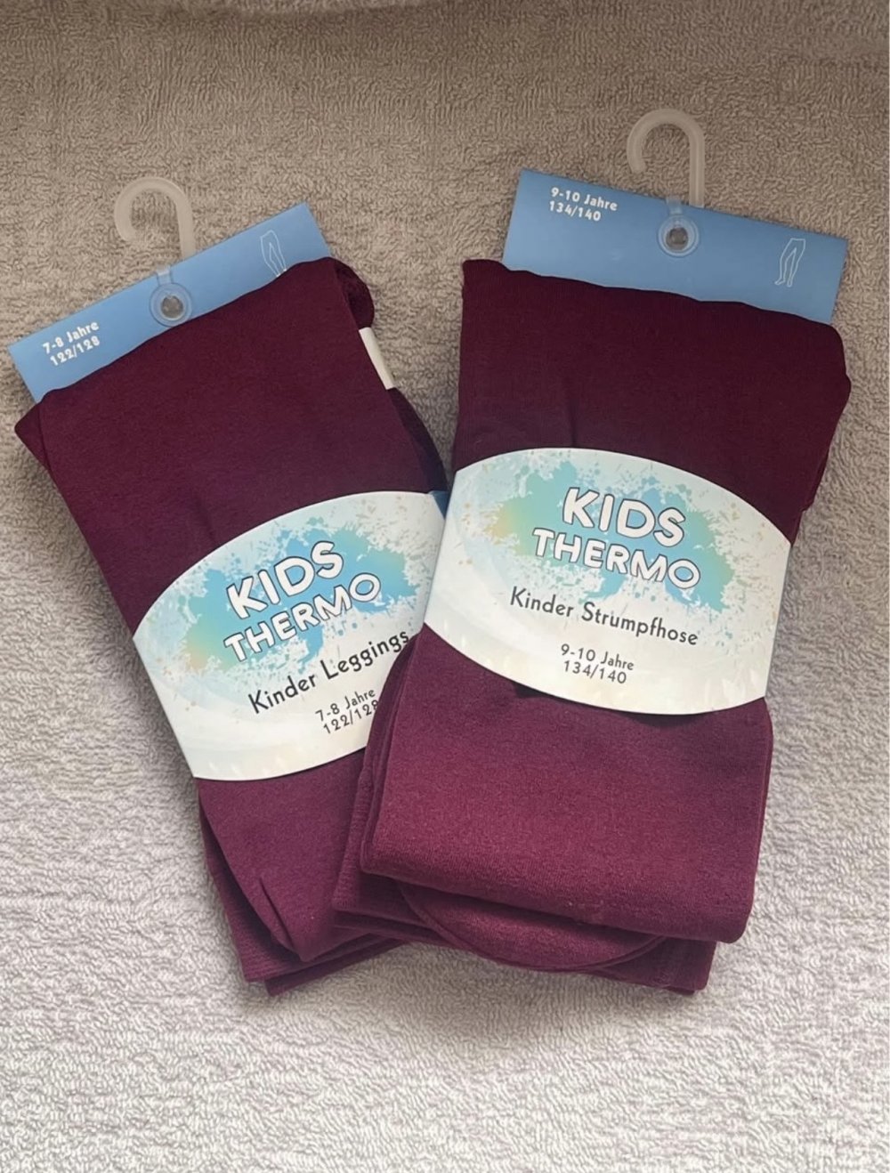 Kinder Strumpfhose,Kids thermo 128/128,134/140 Burgund