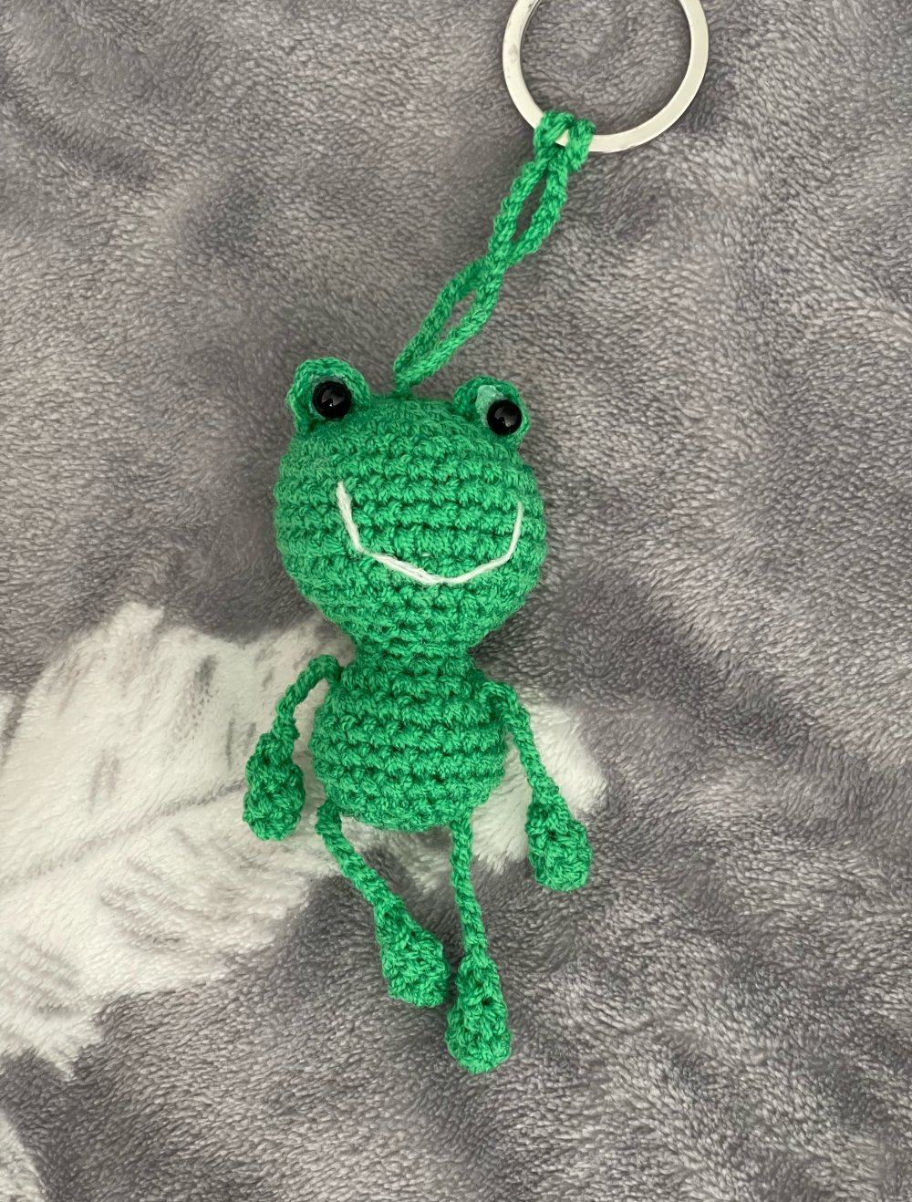 grüner Frosch Schlüsselanhänger