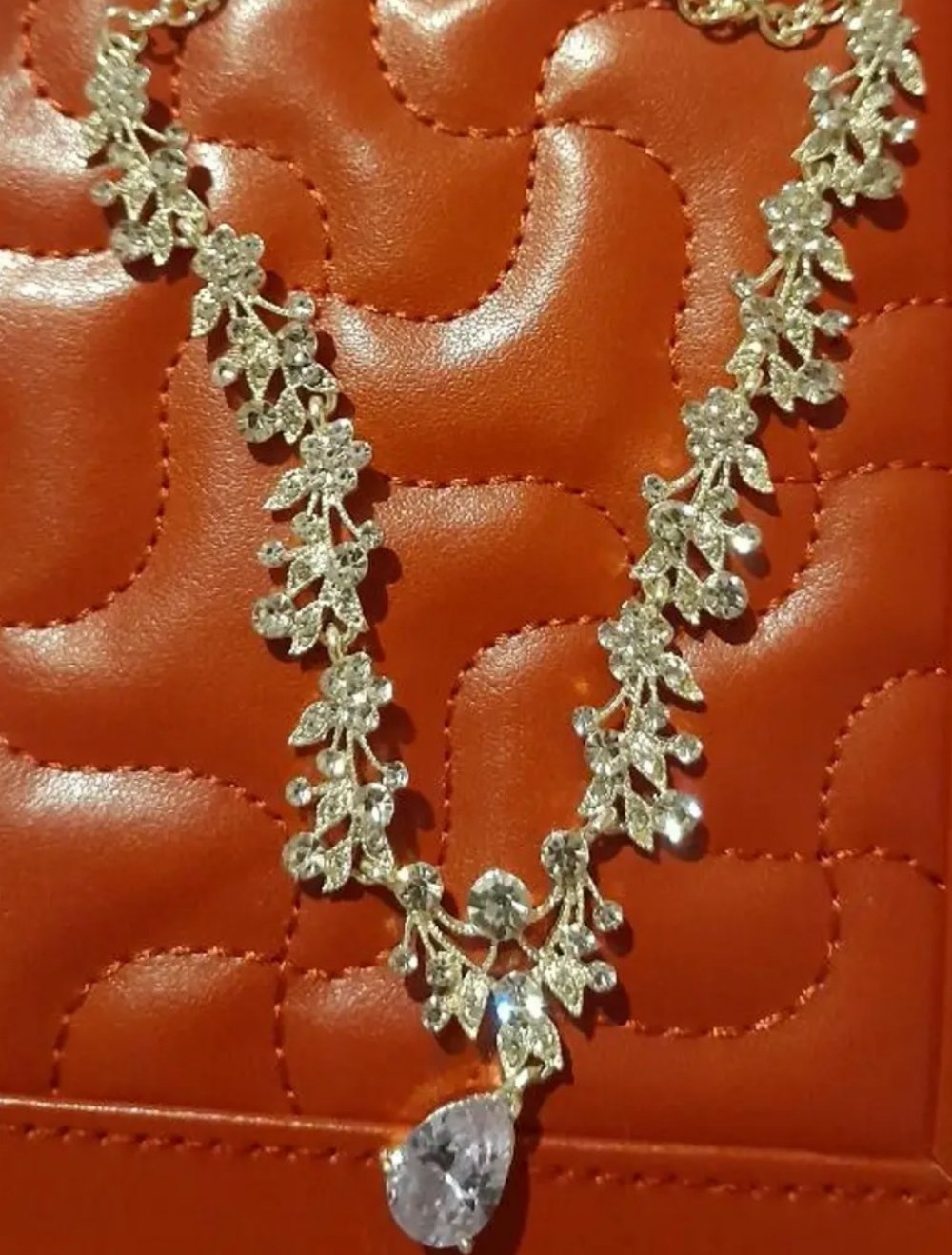 Brautschmuck Hochzeitskette|Halskette+Ohrringe❤️Glanz *NEU