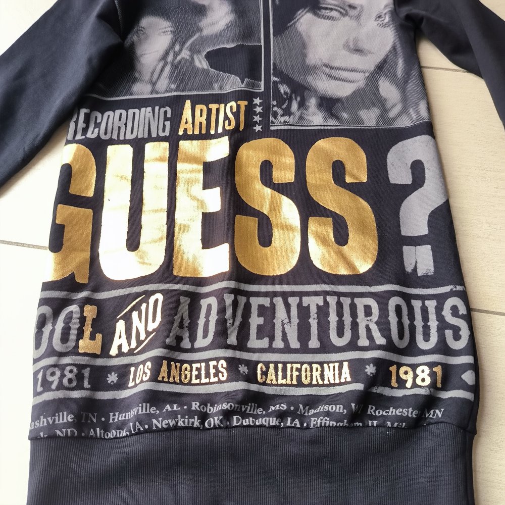 Kleid - Größe 140 - von GUESS - top Zustand - schwarz / gold