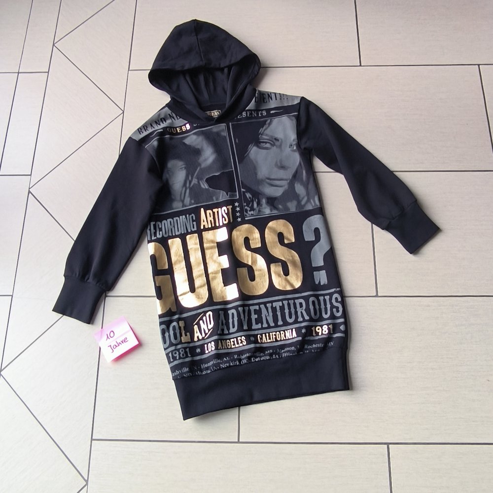 Kleid - Größe 140 - von GUESS - top Zustand - schwarz / gold