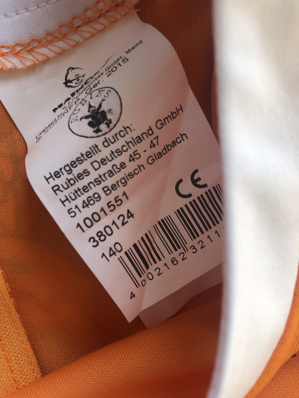 Mainzelmännchen Kostüm Conny Gr. 140 top & sehr schön