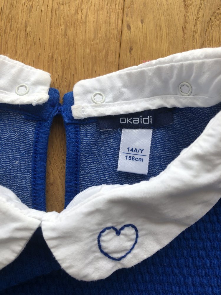 Kleid Grösse 158 mit Bubikragen von Okaïdi Top