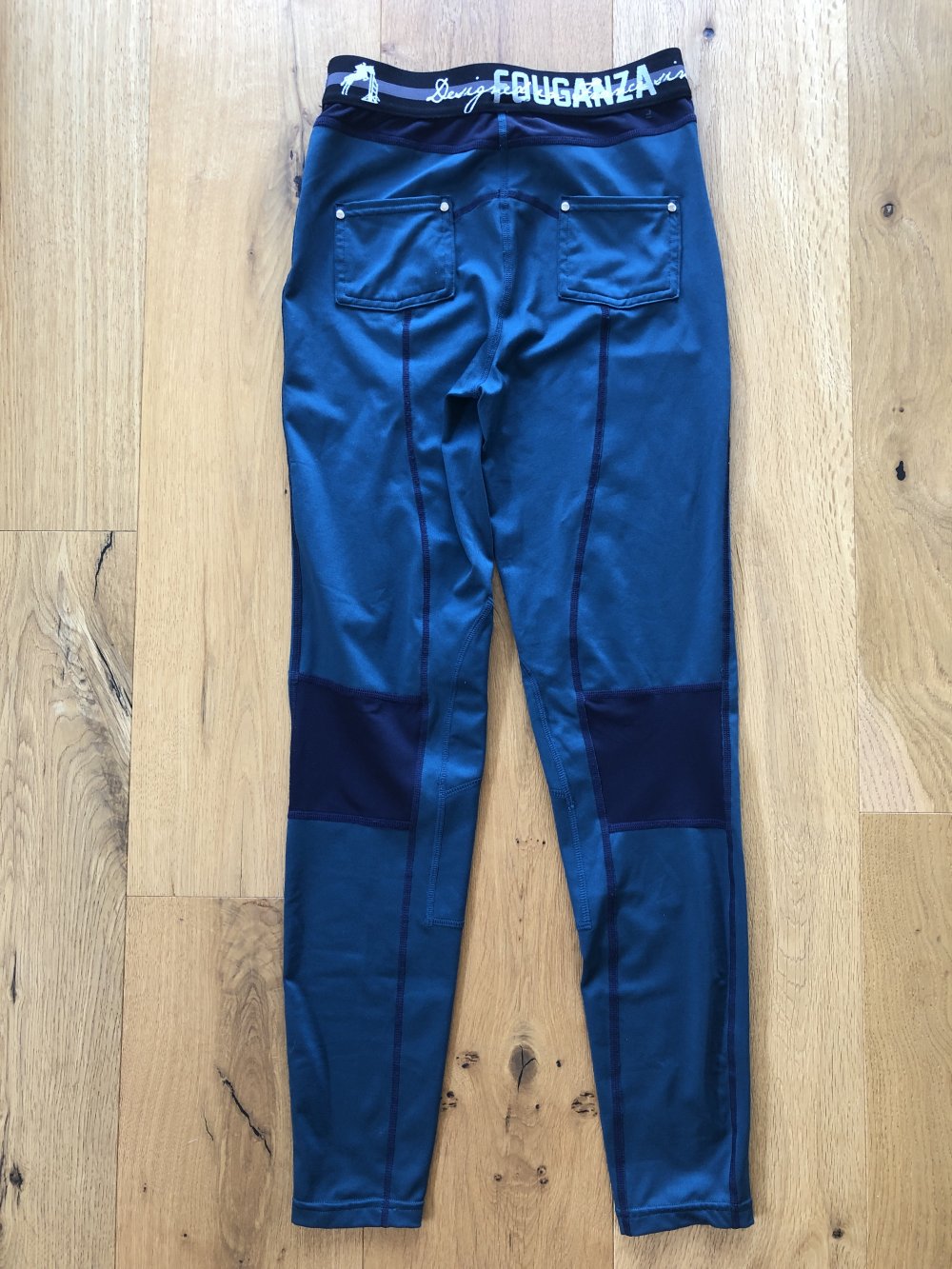 Legging im Reiterlook Grösse 146-152 top petrolfarben