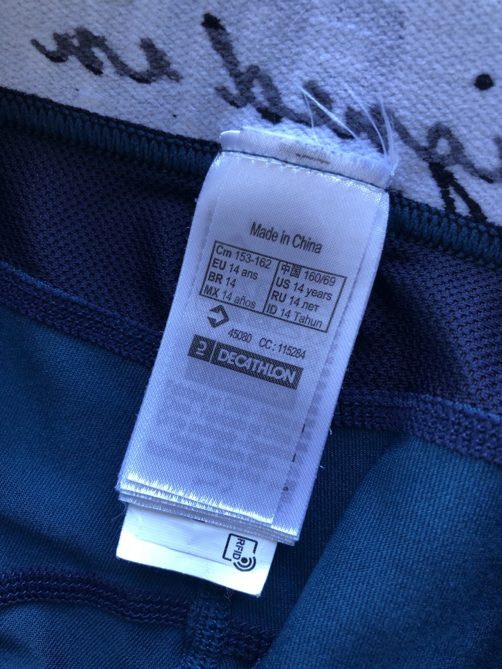 Legging im Reiterlook Grösse 146-152 top petrolfarben