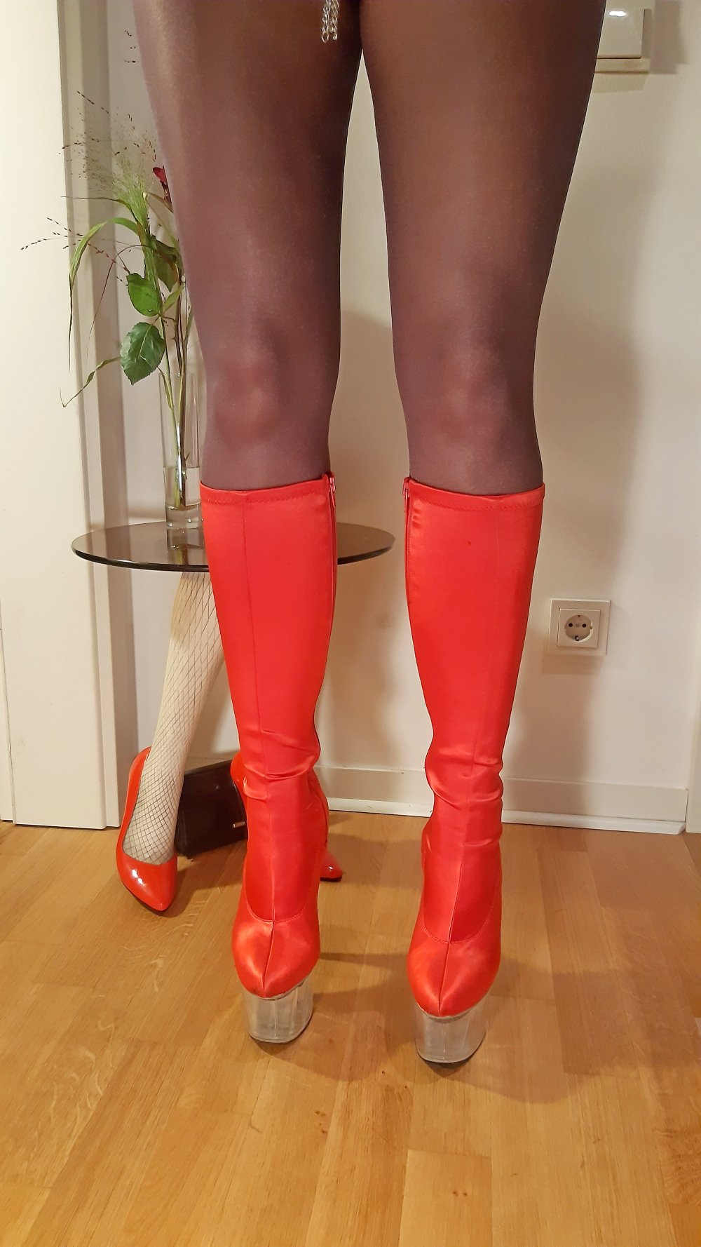 Mi Piaci High Heel Plateau Gogo stretch Stiefel