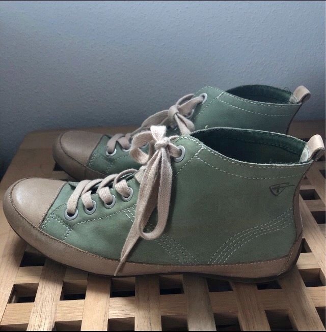 Leder Sneaker Tamaris mintgrün pastell 39