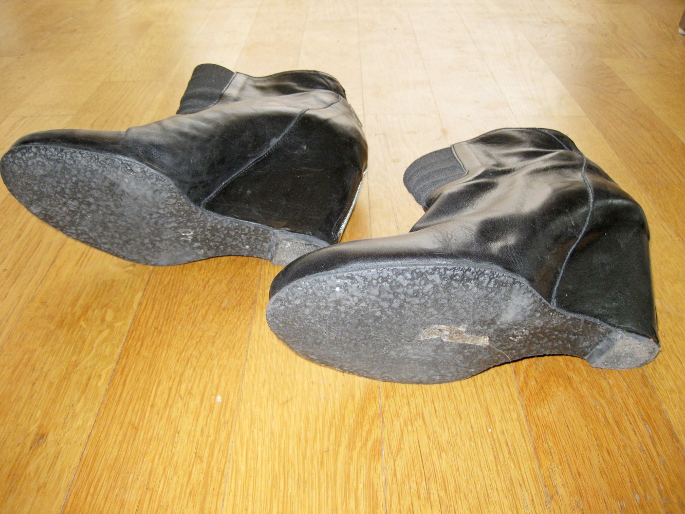 Wedge Stiefeletten Keilabsatz sexy 40