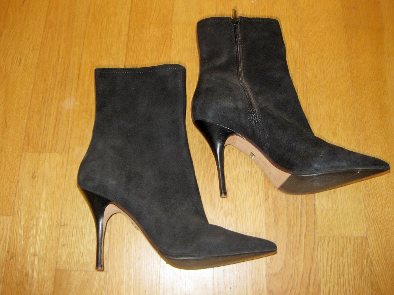 Buffalo Stiefeletten schwarz spitz Stiletto Wildleder 40