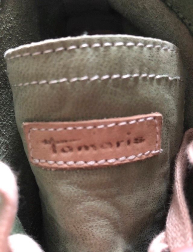 Leder Sneaker Tamaris mintgrün pastell 39