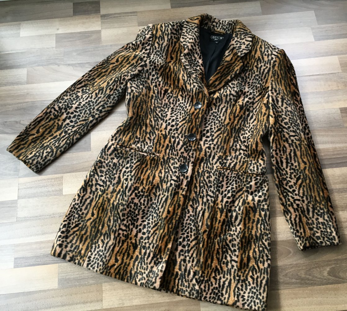 Fake-Fur Blazermantel