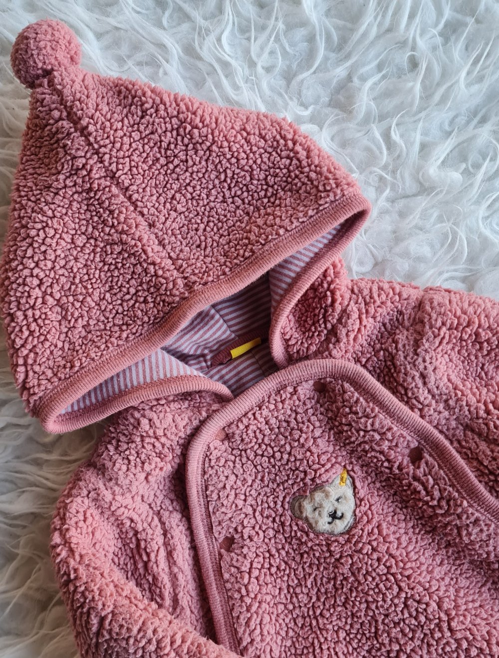 Baby Mädchen Steiff Overal Anzug Kuschelanzug, wattiert, Gr. 50/56