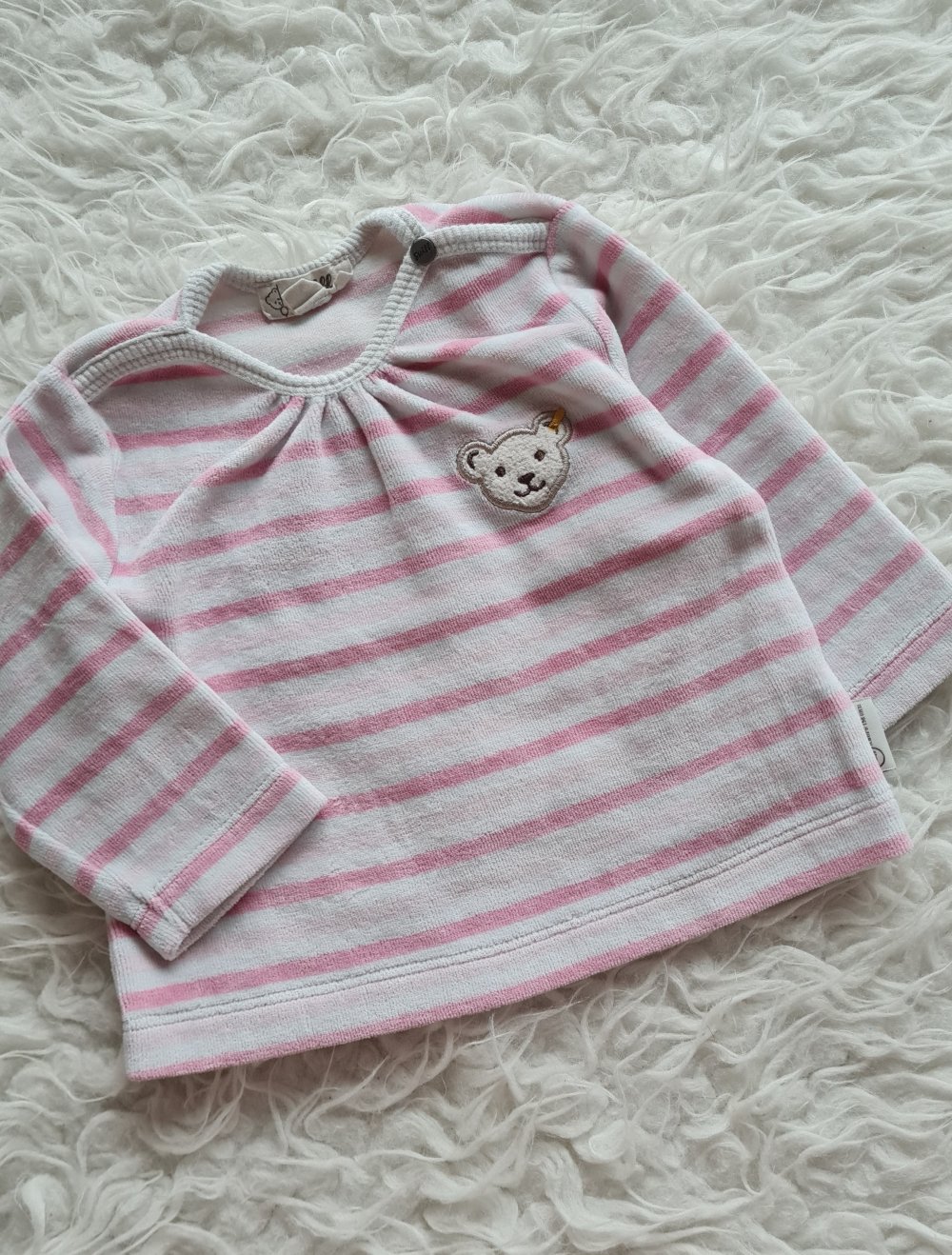 Baby Mädchen Oberteil Pullover Shirt Langarmshirt, nicki, Gr. 56