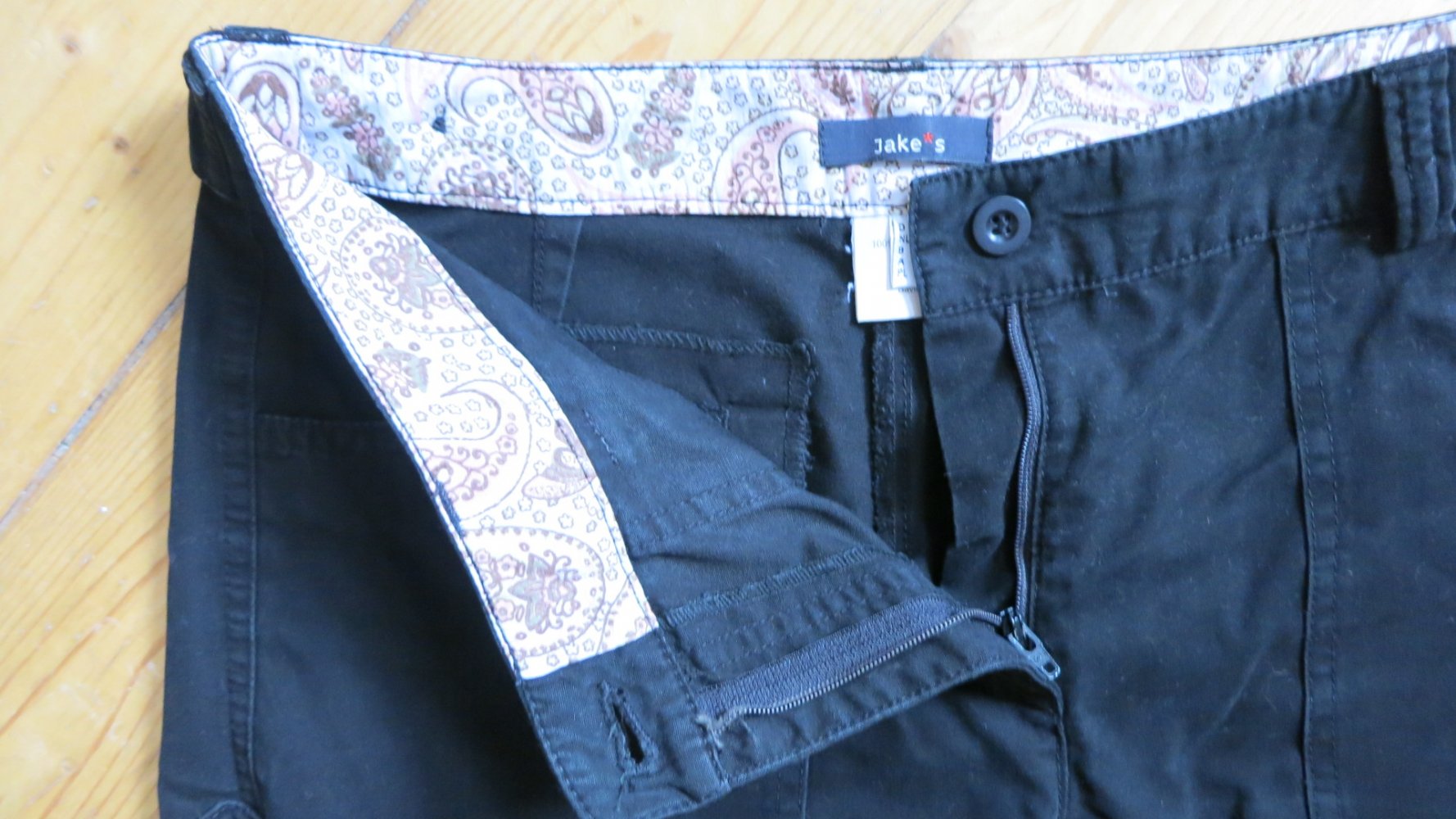 Jake*s Schwarze Damen-Stoffhose - Größe 38 –