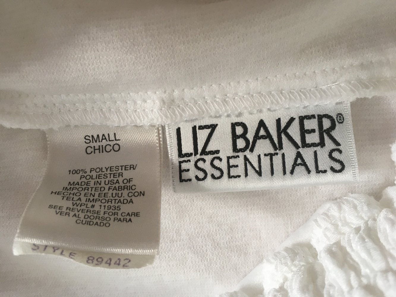 NEU - Liz Baker Rock mit Gummibund, weiß - Gr. S / 36