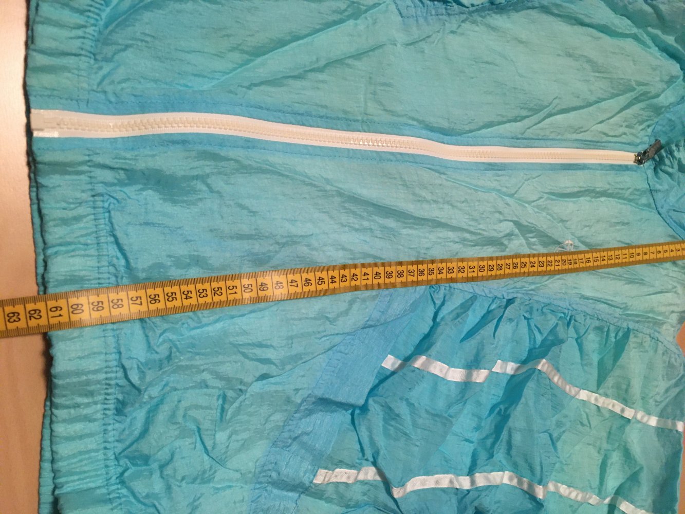 Vintage - Sergio Tacchini Jacke, türkis weiß - Gr. XXL / 44